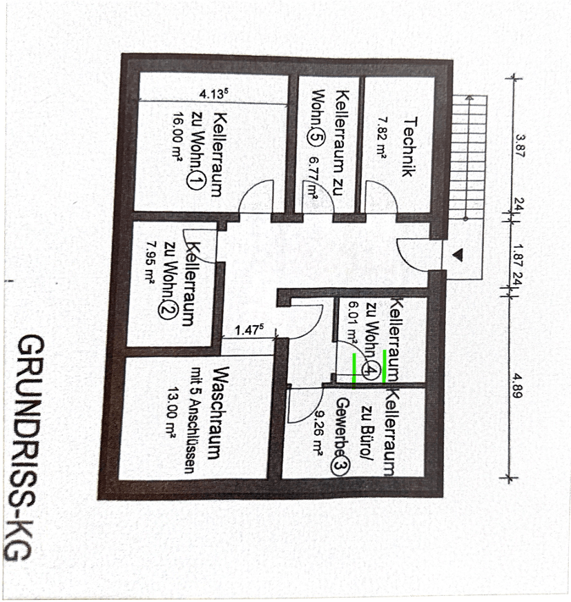Grundriss Keller