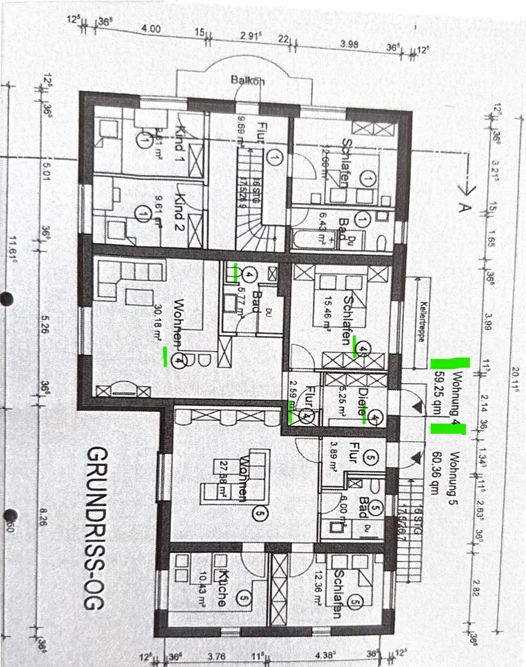 Grundriss Obergeschoss