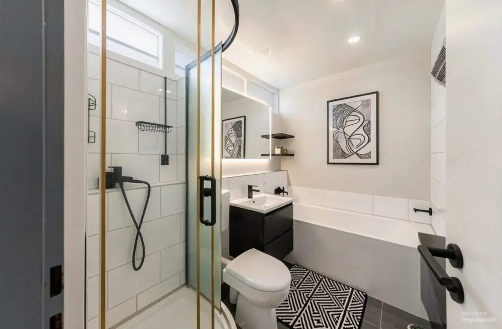 Badezimmer Dusche & Badewanne - (KI generiert)